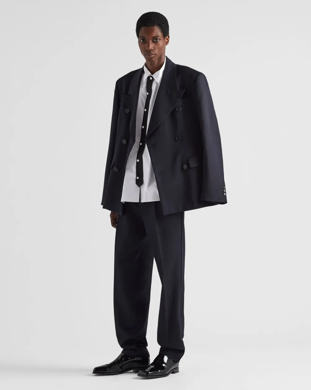 Hombre Prada CHAQUETAS Y ABRIGOS^Chaqueta De Lana De Botonadura Doble