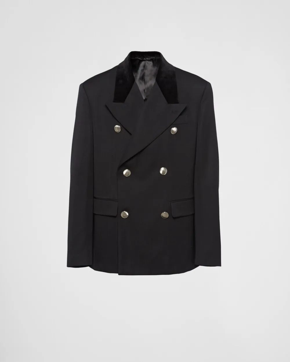 Hombre Prada CHAQUETAS Y ABRIGOS^Chaqueta De Lana De Botonadura Doble
