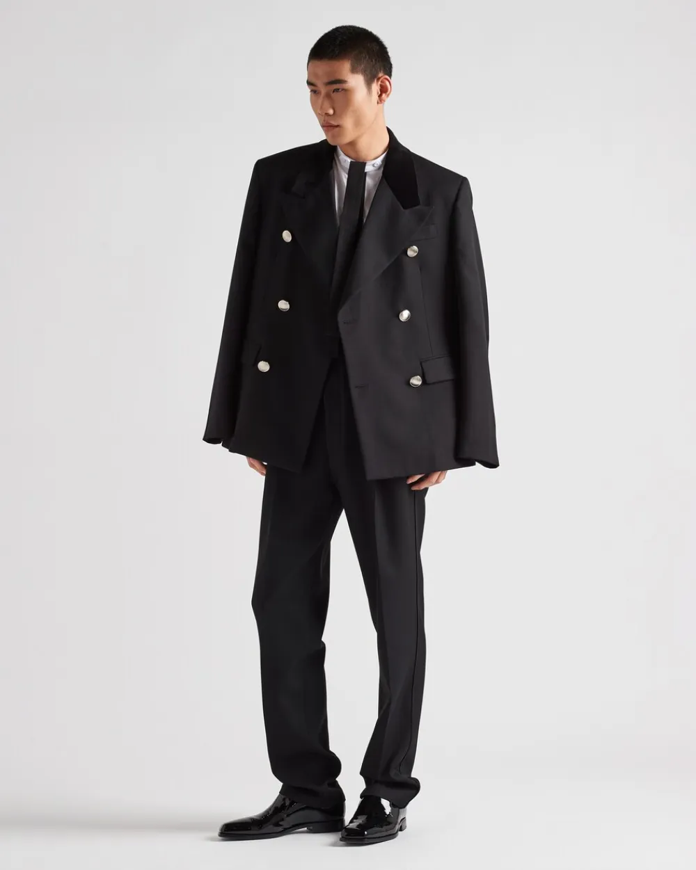 Hombre Prada CHAQUETAS Y ABRIGOS^Chaqueta De Lana De Botonadura Doble
