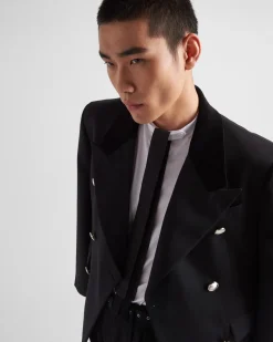 Hombre Prada CHAQUETAS Y ABRIGOS^Chaqueta De Lana De Botonadura Doble