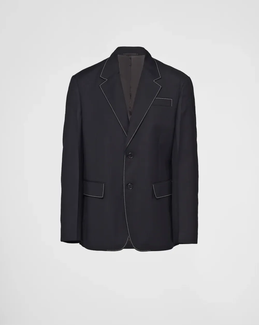 Hombre Prada CHAQUETAS Y ABRIGOS^Chaqueta De Lana De Cruzado Simple