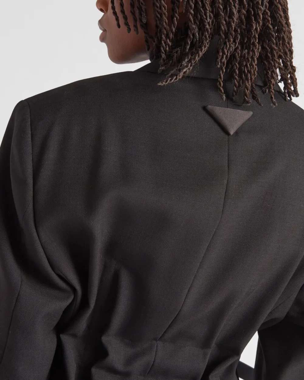 Mujer Prada CHAQUETAS Y ABRIGOS^Chaqueta De Lana De Cruzado Simple