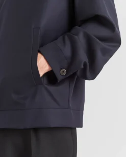 Hombre Prada CHAQUETAS Y ABRIGOS^Chaqueta De Lana Y Seda