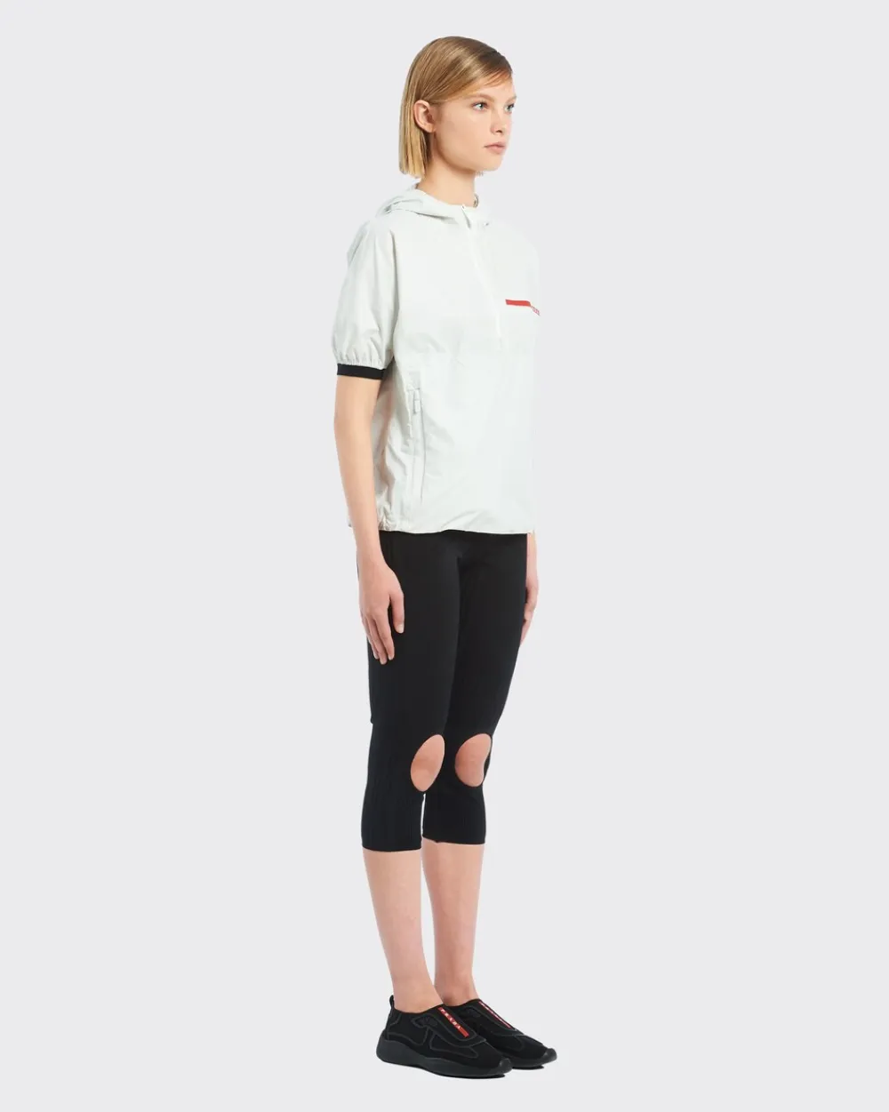 Mujer Prada ROPA^Chaqueta De Manga Corta De Re-nylon Ligero
