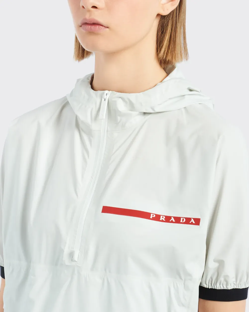 Mujer Prada ROPA^Chaqueta De Manga Corta De Re-nylon Ligero