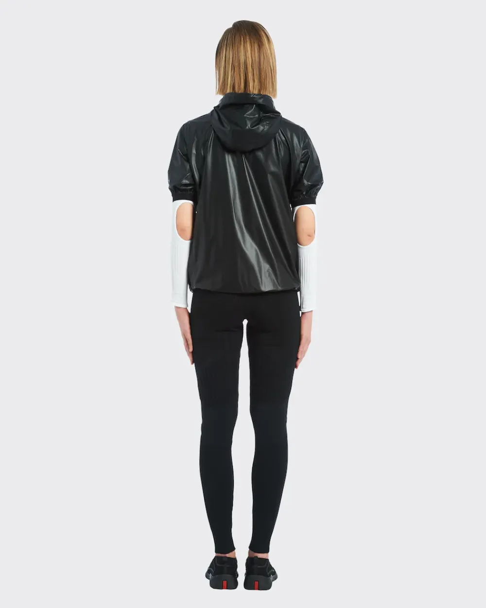 Mujer Prada ROPA^Chaqueta De Manga Corta De Re-nylon Ligero