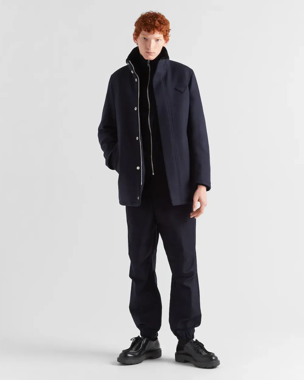Hombre Prada ROPA DE ABRIGO^Chaqueta De Mezcla De Lana