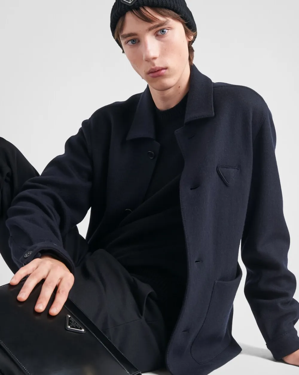 Hombre Prada CHAQUETAS Y ABRIGOS^Chaqueta De Mezcla De Lana
