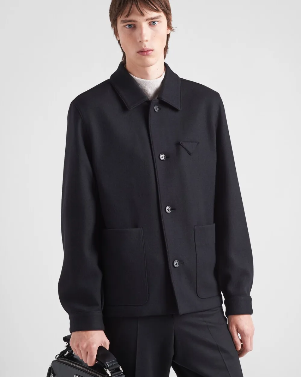 Hombre Prada CHAQUETAS Y ABRIGOS^Chaqueta De Mezcla De Lana