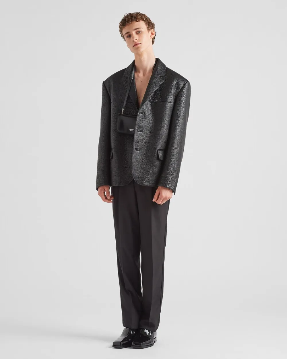 Hombre Prada ROPA DE PIEL^Chaqueta De Napa