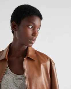 Mujer Prada ROPA DE PIEL^Chaqueta De Napa