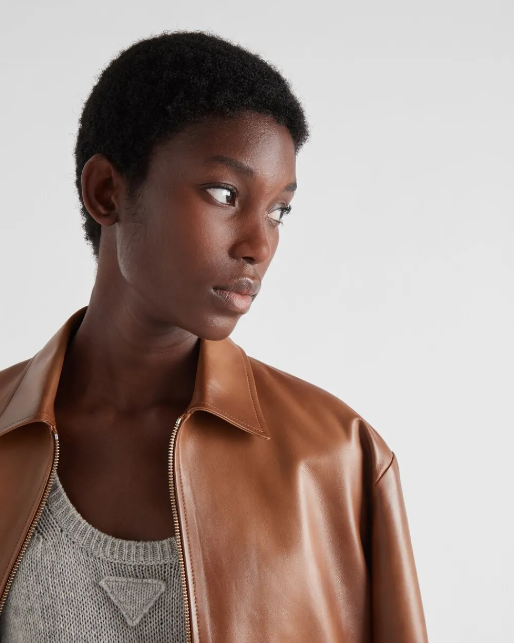 Mujer Prada ROPA DE PIEL^Chaqueta De Napa