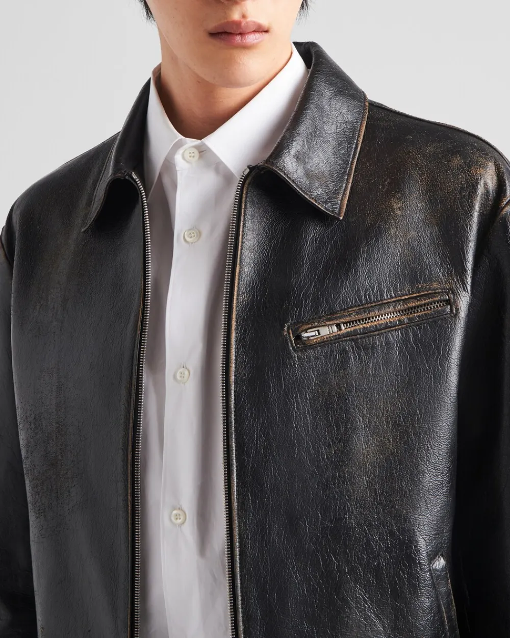 Hombre Prada ROPA DE PIEL^Chaqueta De Piel