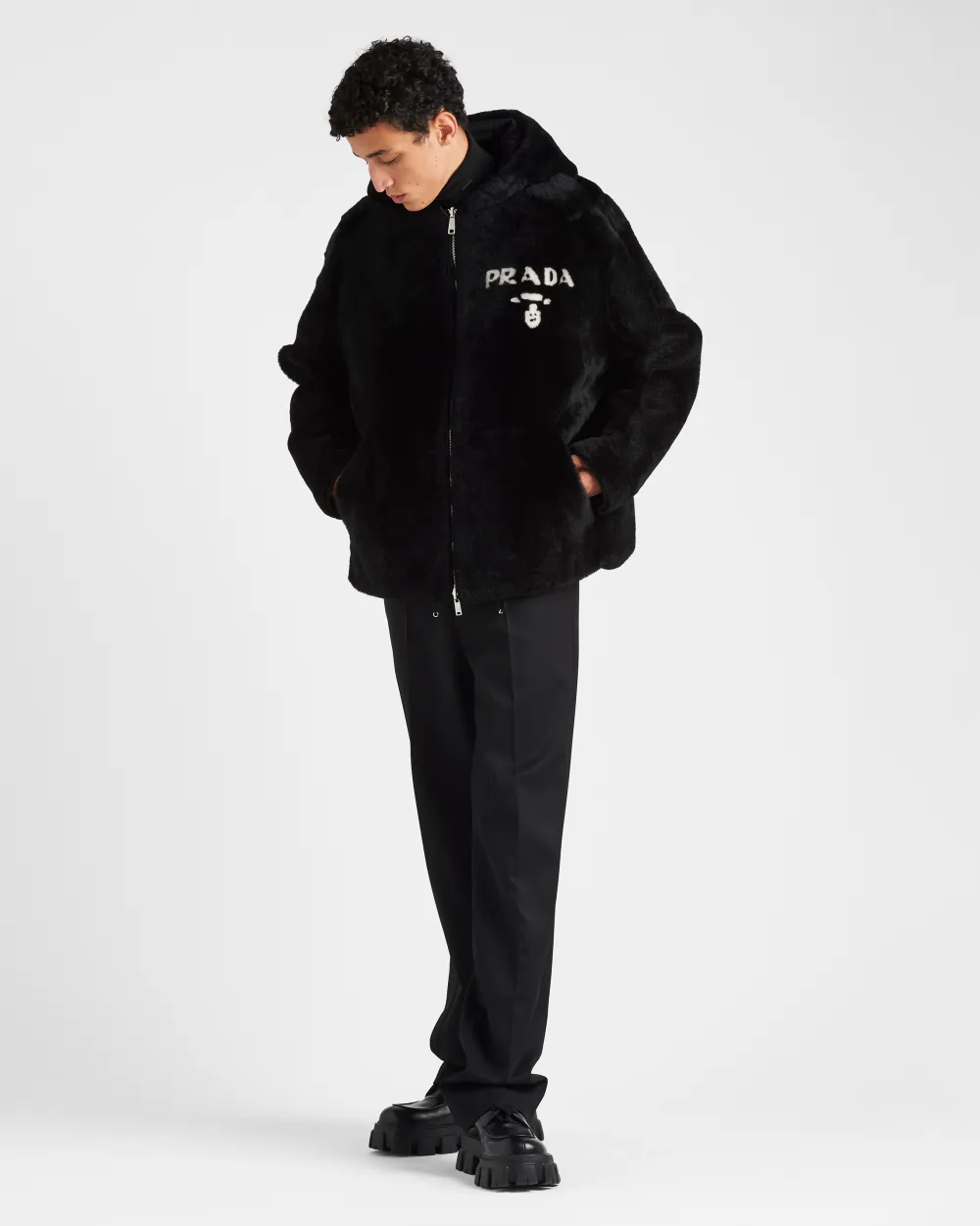 Hombre Prada ROPA DE PIEL^Chaqueta De Piel Vuelta Reversible