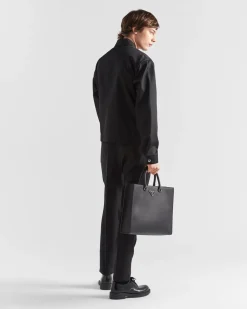 Hombre Prada ROPA DE PIEL|CHAQUETAS Y ABRIGOS^Chaqueta De Piel Y Re-nylon