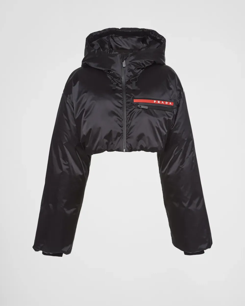 Mujer Prada ROPA^Chaqueta De Plumón Con Capucha De Re-nylon