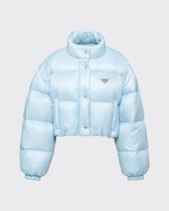 Mujer Prada ROPA DE ABRIGO^Chaqueta De Plumón Corta Convertible De Re-nylon