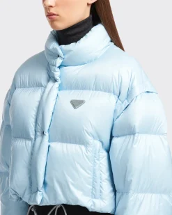 Mujer Prada ROPA DE ABRIGO^Chaqueta De Plumón Corta Convertible De Re-nylon