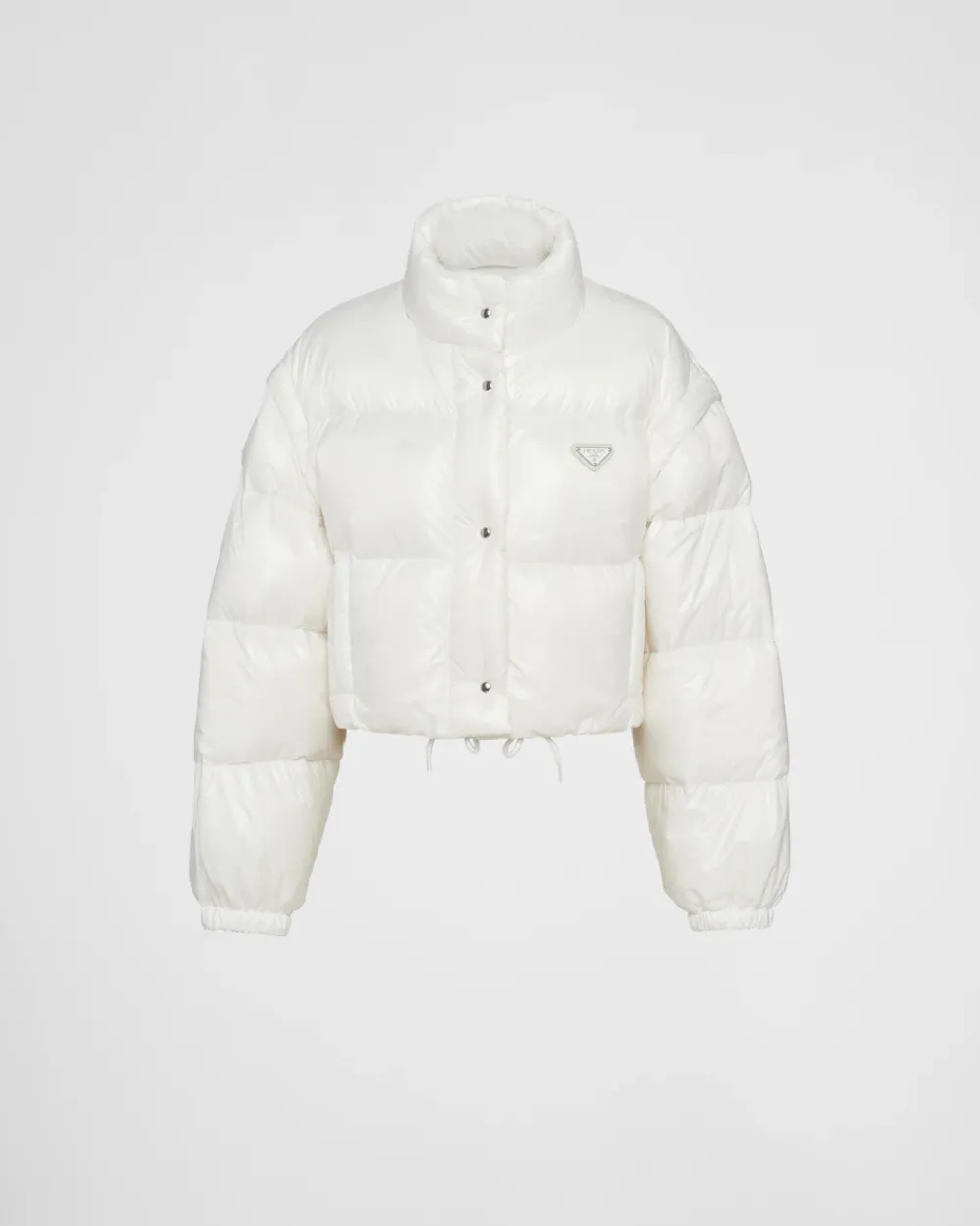 Mujer Prada ROPA DE ABRIGO^Chaqueta De Plumón Corta Convertible De Re-nylon