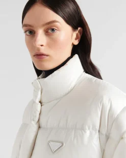 Mujer Prada ROPA DE ABRIGO^Chaqueta De Plumón Corta Convertible De Re-nylon