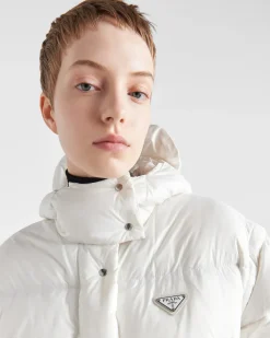 Mujer Prada ROPA DE ABRIGO^Chaqueta De Plumón Corta Convertible De Re-nylon