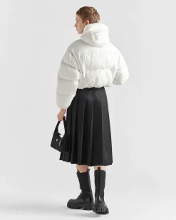 Mujer Prada ROPA DE ABRIGO^Chaqueta De Plumón Corta Convertible De Re-nylon