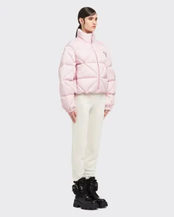 Mujer Prada ROPA DE ABRIGO^Chaqueta De Plumón Corta De Gabardina De Re-nylon