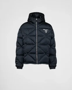 Hombre Prada ROPA DE ABRIGO^Chaqueta De Plumón Corta De Re-nylon