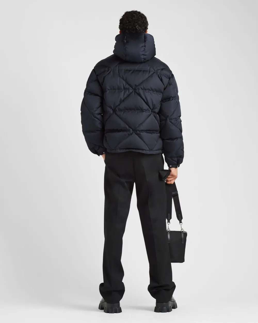 Hombre Prada ROPA DE ABRIGO^Chaqueta De Plumón Corta De Re-nylon