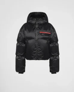 Mujer Prada ROPA^Chaqueta De Plumón Corta De Re-nylon Técnico