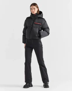 Mujer Prada ROPA^Chaqueta De Plumón Corta De Re-nylon Técnico