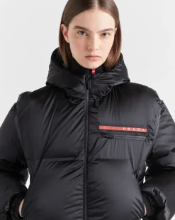 Mujer Prada ROPA^Chaqueta De Plumón Corta De Re-nylon Técnico