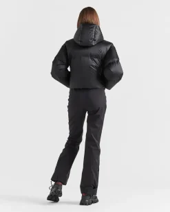 Mujer Prada ROPA^Chaqueta De Plumón Corta De Re-nylon Técnico