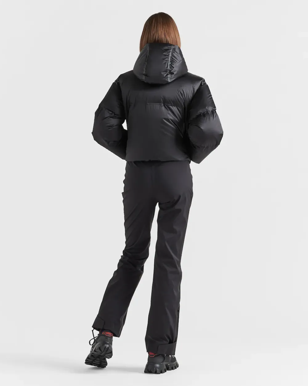Mujer Prada ROPA^Chaqueta De Plumón Corta De Re-nylon Técnico