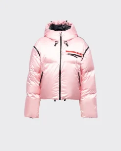Mujer Prada ROPA^Chaqueta De Plumón Corta De Re-nylon Técnico