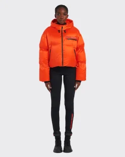 Mujer Prada ROPA^Chaqueta De Plumón Corta De Re-nylon Técnico