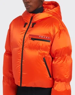 Mujer Prada ROPA^Chaqueta De Plumón Corta De Re-nylon Técnico