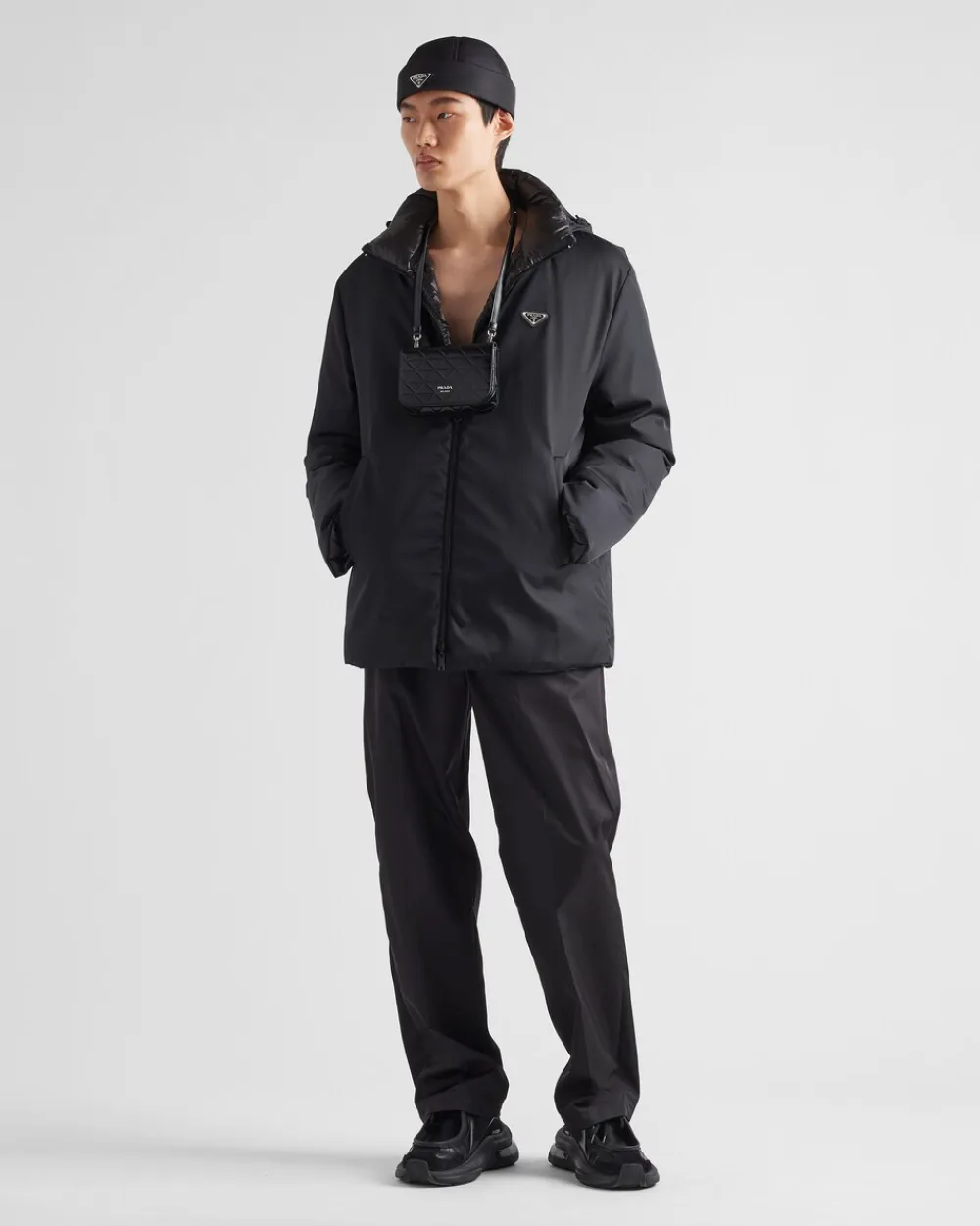 Hombre Prada COLECCIÓN MASCULINA|ROPA DE ABRIGO^Chaqueta De Plumón De Re-nylon Con Capucha