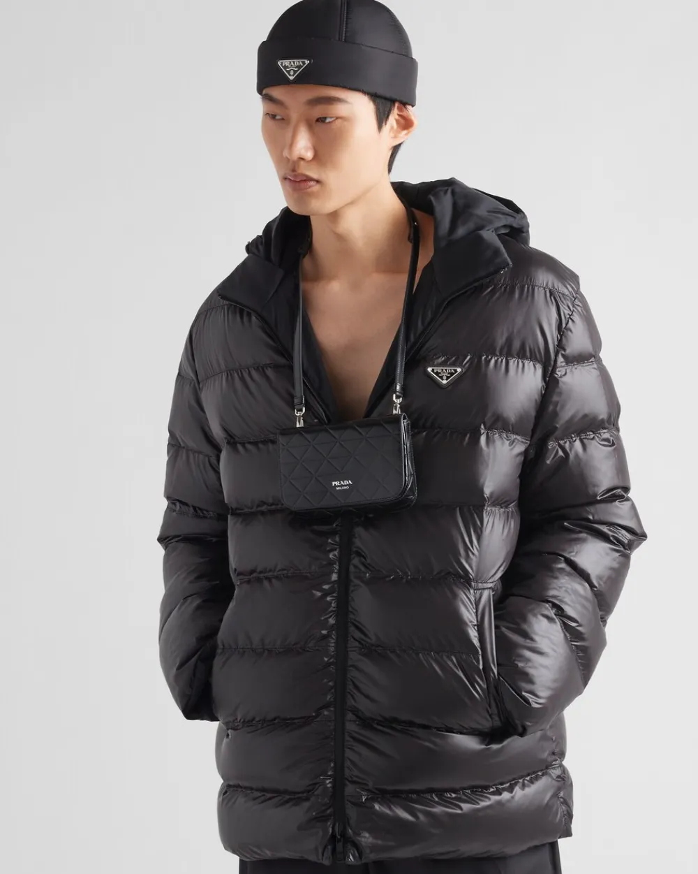 Hombre Prada COLECCIÓN MASCULINA|ROPA DE ABRIGO^Chaqueta De Plumón De Re-nylon Con Capucha
