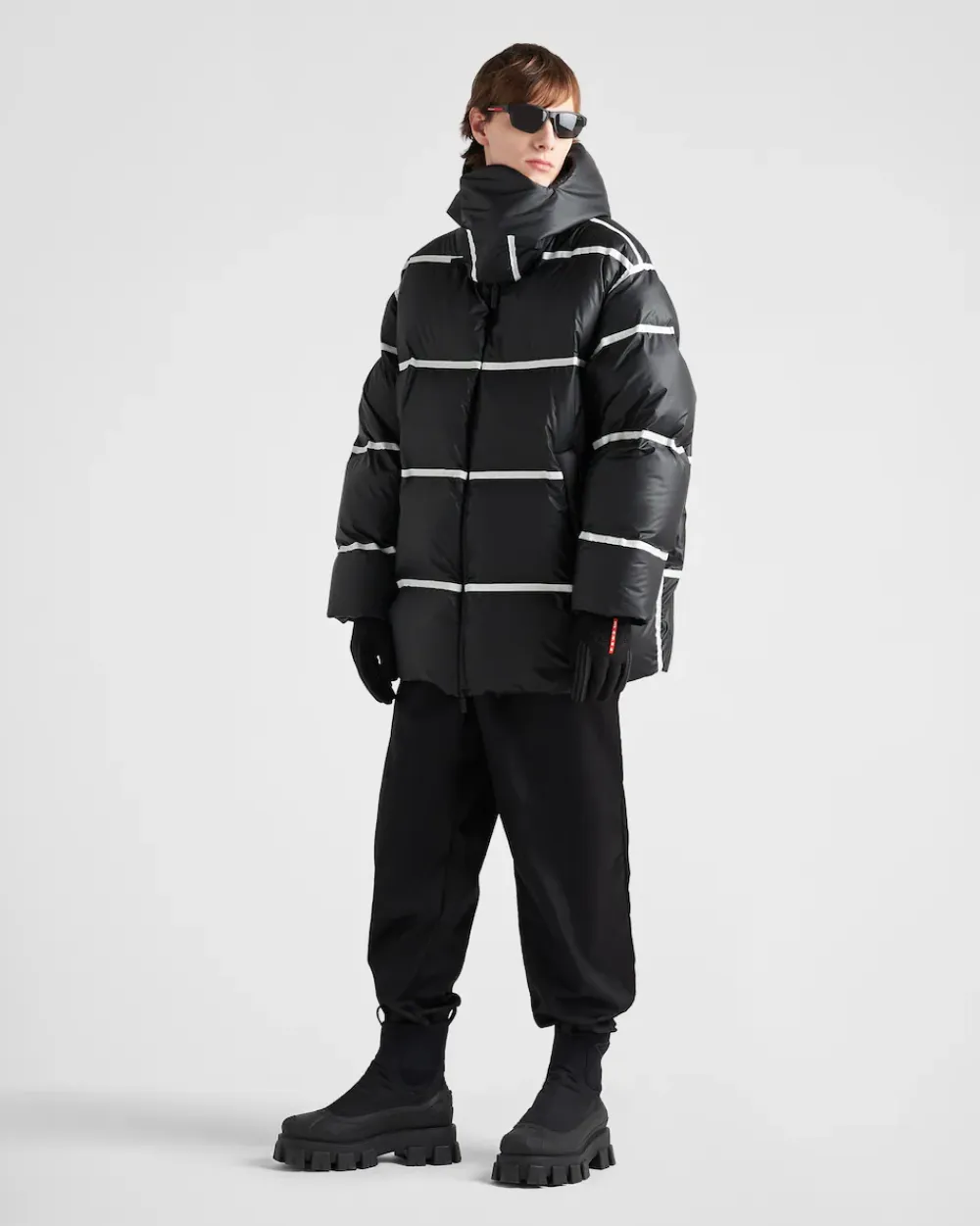 Hombre Prada ROPA^Chaqueta De Plumón De Tejido Técnico Ligero