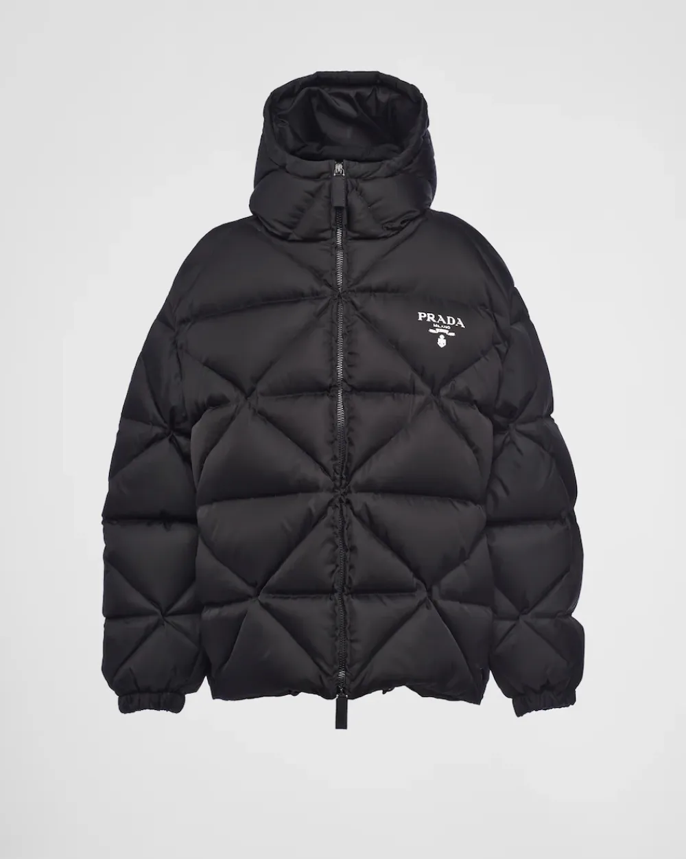 Mujer Prada ROPA DE ABRIGO^Chaqueta De Plumón Holgada De Gabardina De Re-nylon