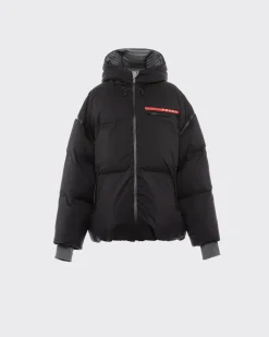 Mujer Prada ROPA^Chaqueta De Plumón Y Capucha De Re-nylon Ligero