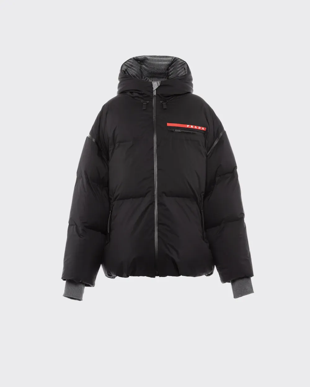 Mujer Prada ROPA^Chaqueta De Plumón Y Capucha De Re-nylon Ligero