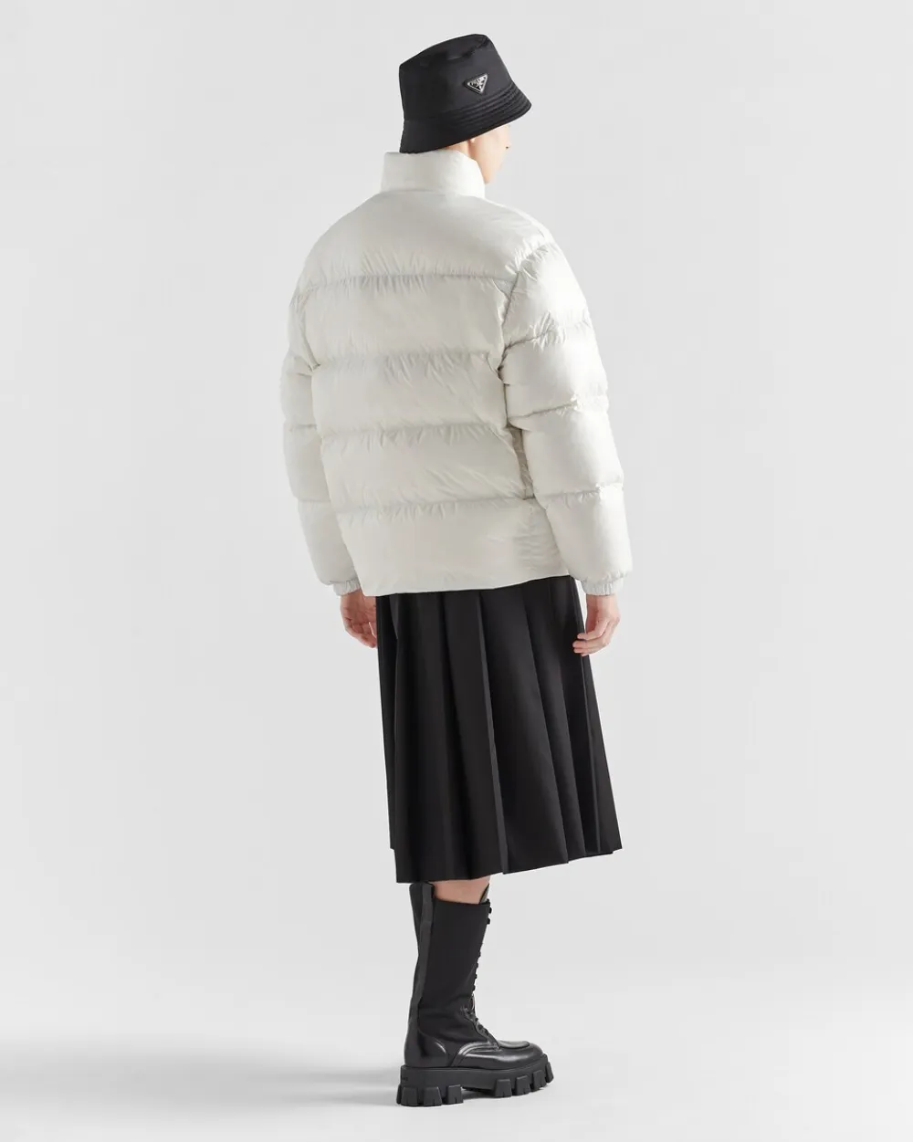 Mujer Prada ROPA DE ABRIGO^Chaqueta De Plumón Y Re-nylon Con Capucha