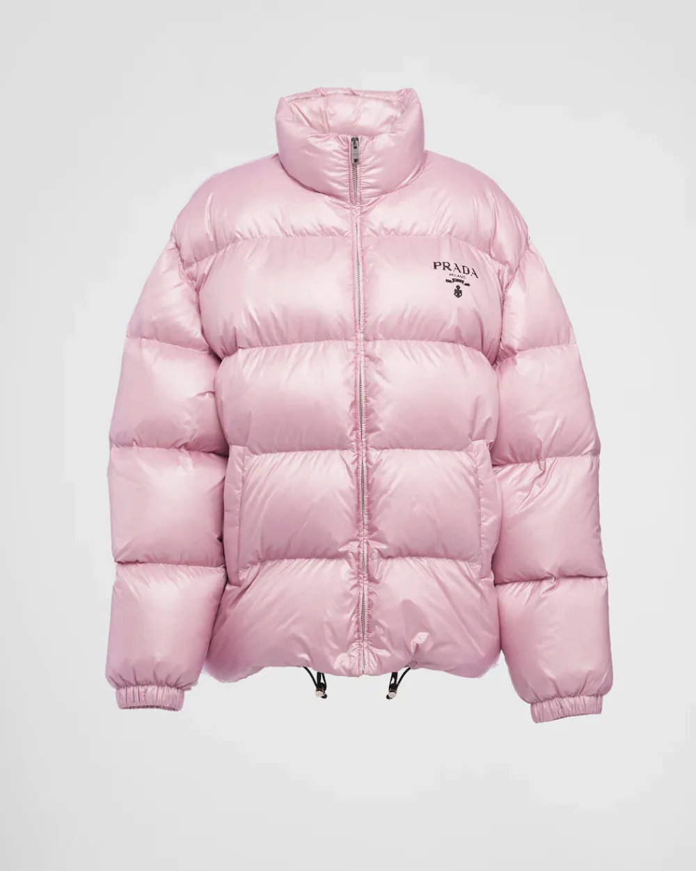 Mujer Prada ROPA DE ABRIGO^Chaqueta De Plumón Y Re-nylon Con Capucha