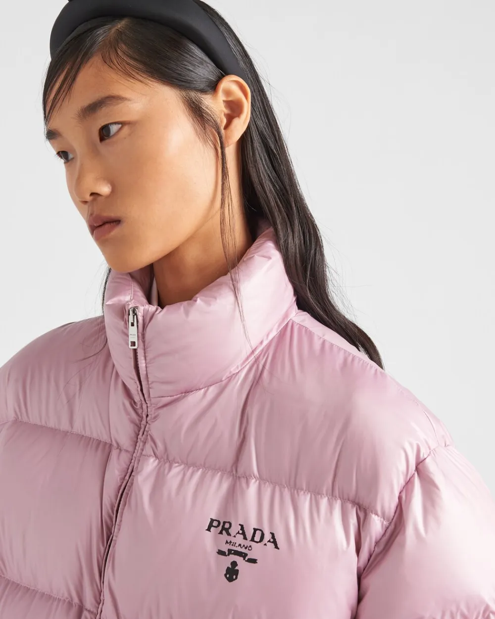 Mujer Prada ROPA DE ABRIGO^Chaqueta De Plumón Y Re-nylon Con Capucha
