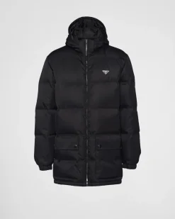 Hombre Prada ROPA DE ABRIGO^Chaqueta De Plumón Y Re-nylon Larga