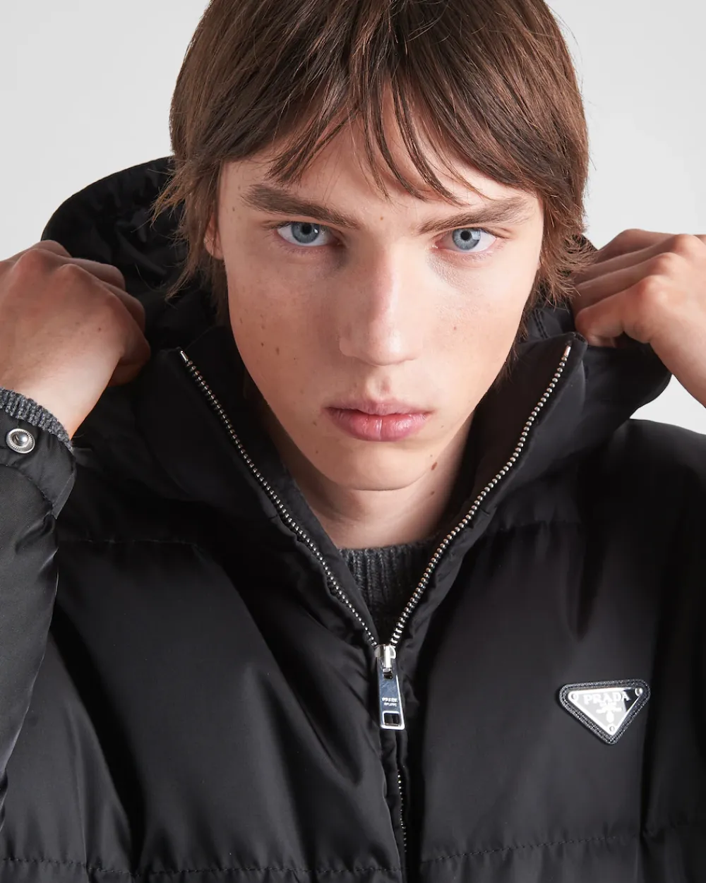 Hombre Prada ROPA DE ABRIGO^Chaqueta De Plumón Y Re-nylon Larga