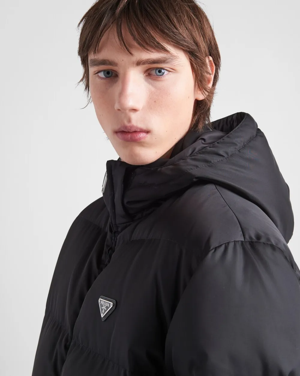 Hombre Prada ROPA DE ABRIGO^Chaqueta De Plumón Y Re-nylon Larga