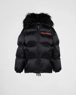 Mujer Prada ROPA^Chaqueta De Plumón Y Re-nylon Técnico